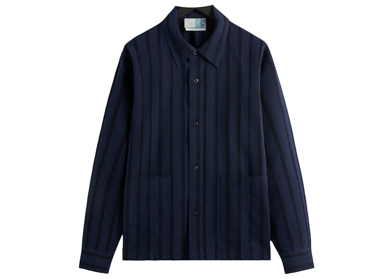 Kith L/S Poplin Boxy Collared Overshirt Nocturnal