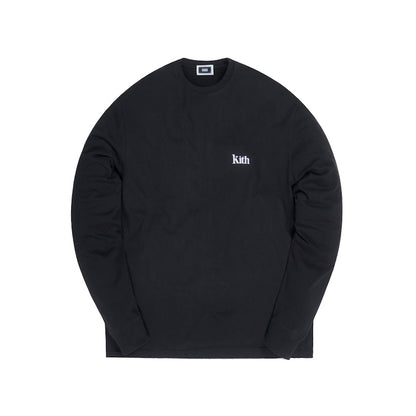 Kith L/S Serif Tee Soft Black