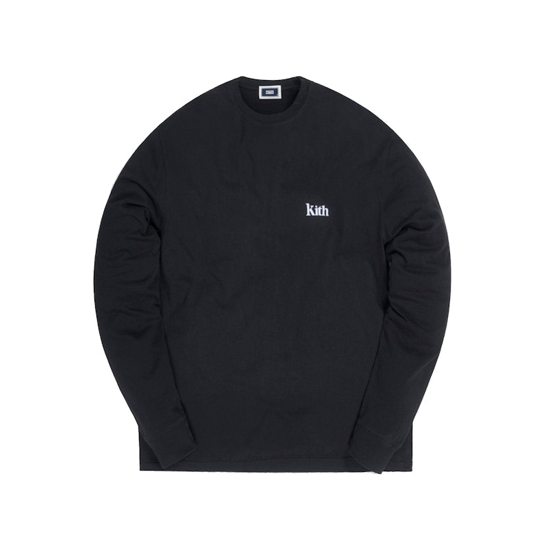 Kith L/S Serif Tee Soft Black