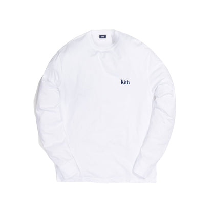 Kith L/S Serif Tee White