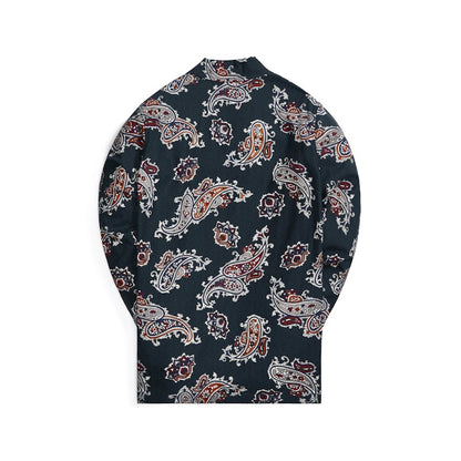 Kith L/S Thompson Printed Camp Collar Silk Cotton Shirt Stadium