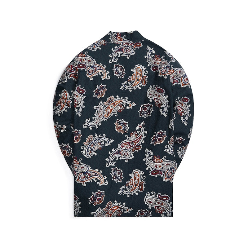 Kith L/S Thompson Printed Camp Collar Silk Cotton Shirt Stadium