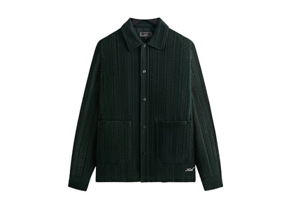 Kith Ladder Lace Long Sleeve Boxy Collared Overshirt Stadium