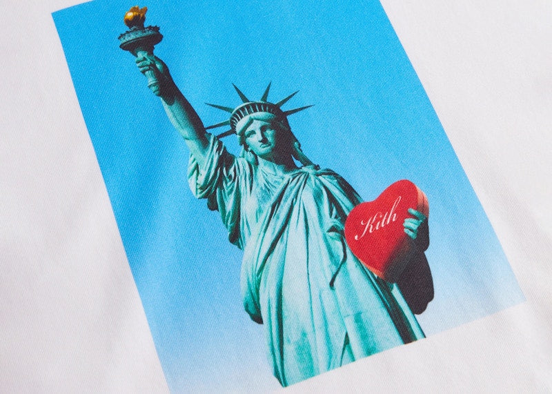 Kith Lady Liberty In Love L/S Tee White