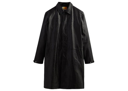 Kith Leather Brighton Overcoat Black