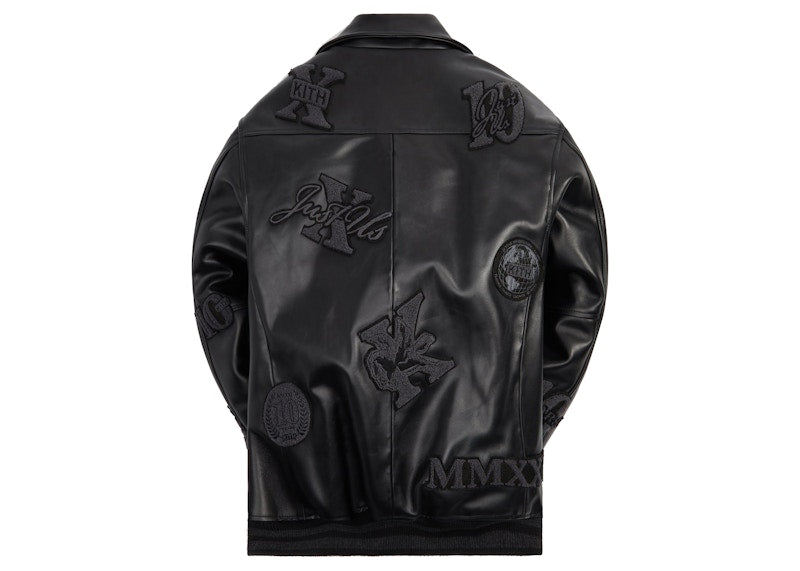 Kith Leather Coaches Jacket Monarch