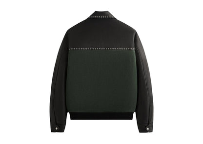 Kith Leather Combo Varsity Jacket Machine