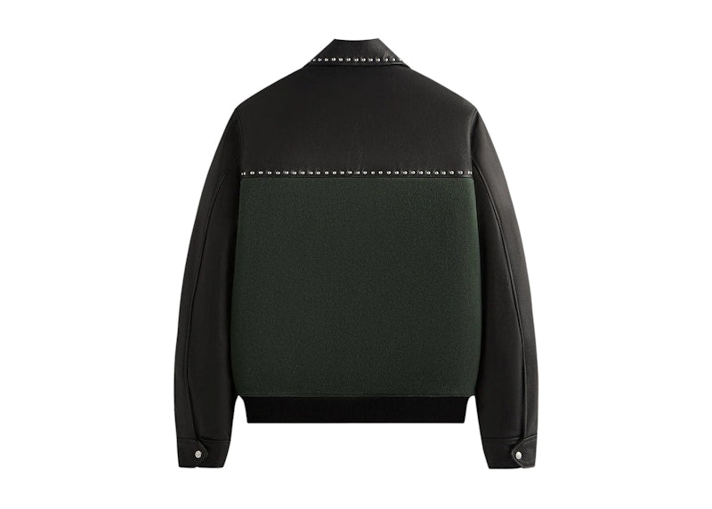 Kith Leather Combo Varsity Jacket Machine