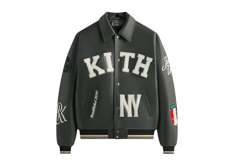 Kith Leather Varsity Jacket Stadium