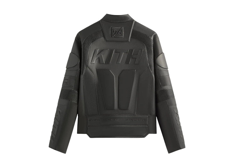 Kith Leather Wayne Moto Jacket Black