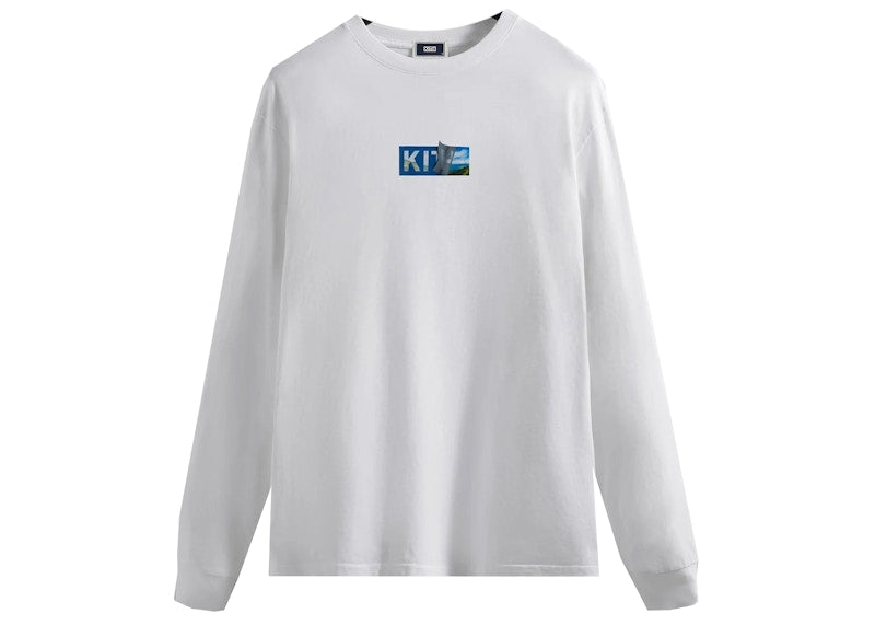 Kith Logo Peel L/S Tee White