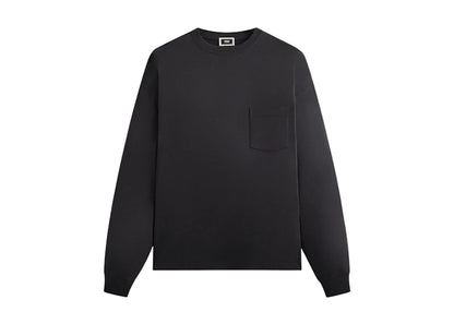 Kith Long Sleeve Leonard Pocket Tee Carbon