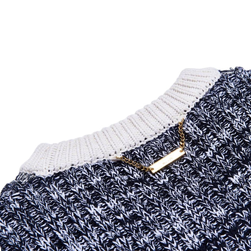 Kith Luca Cable Knit Sweater Navy/Multi