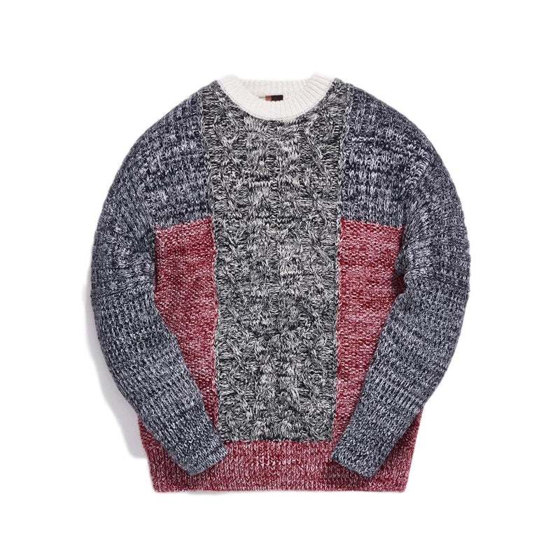 Kith Luca Cable Knit Sweater Navy/Multi