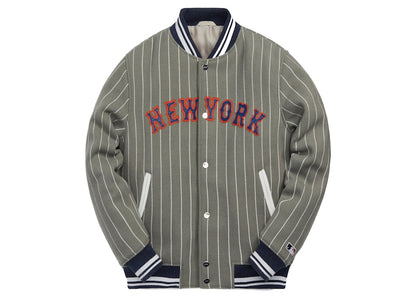 Kith MLB for New York Mets Wool Bomber Jacket Concrete