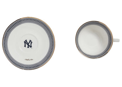 Kith MLB for New York Yankees 2 Piece Teacup Set Sandrift