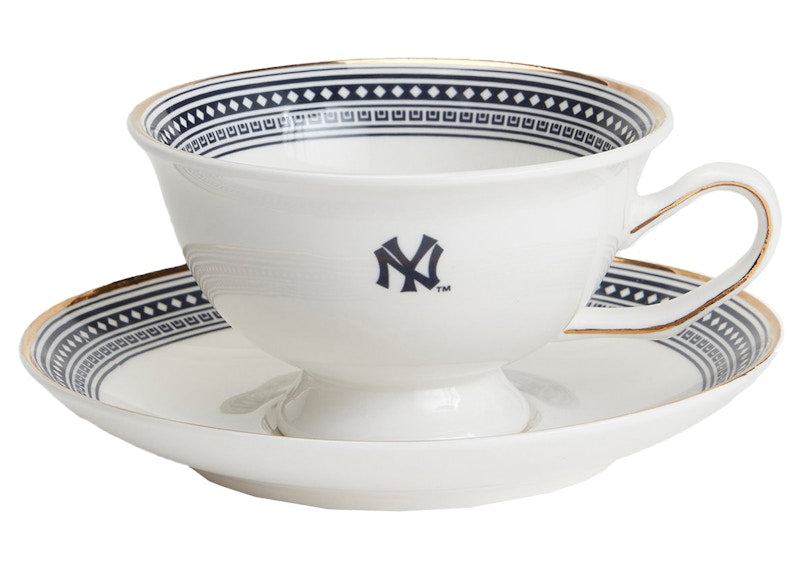Kith MLB for New York Yankees 2 Piece Teacup Set Sandrift