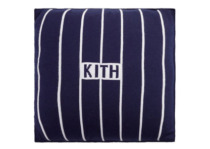 Kith & MLB for New York Yankees Pinstripe Knitted Throw Pillow Nocturnal