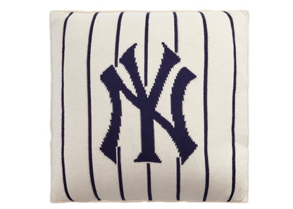 Kith & MLB for New York Yankees Pinstripe Knitted Throw Pillow Tofu