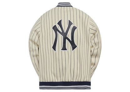 Kith MLB for New York Yankees Wool Bomber Jacket White