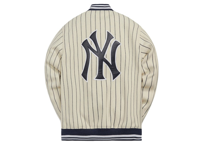 Kith MLB for New York Yankees Wool Bomber Jacket White
