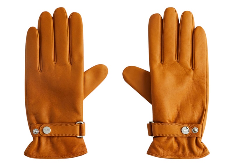 Kith Manhattan Leather Gloves Desert