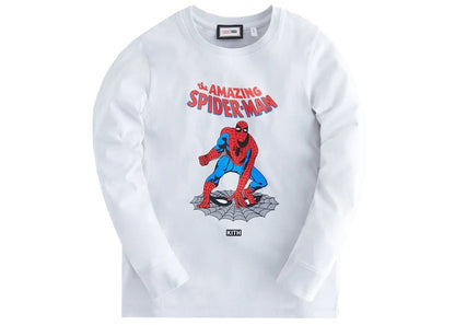 Kith Marvel Kids Spider-Man Amazing Spiderman Vintage L/S Tee Concrete