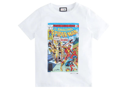 Kith Marvel Kids Spider-Man Big Wheel Classic Tee White