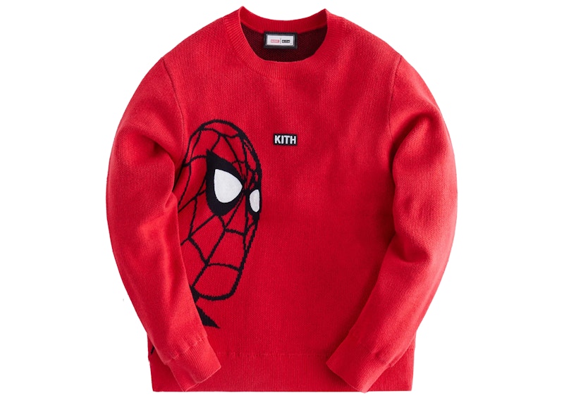 Kith Marvel Kids Spider-Man Hero Knit Crew Retro