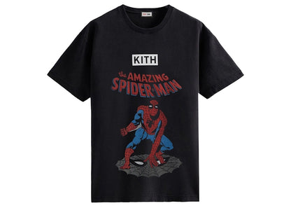 Kith Marvel Spider-Man Allies Vintage Tee Black