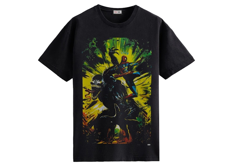 Kith Marvel Spider-Man Venom Battle Vintage Tee Black