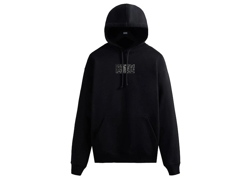 Kith Marvel Spider-Man Web Logo Hoodie Black