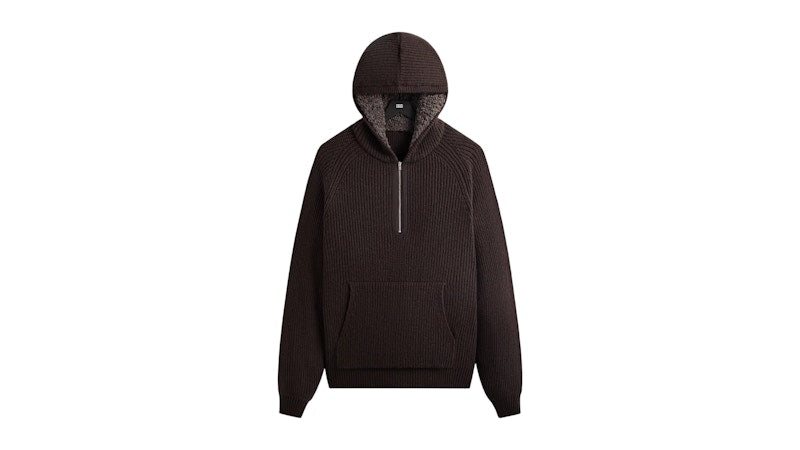 Kith Merino Knit Quarter Zip Hoodie Kindling