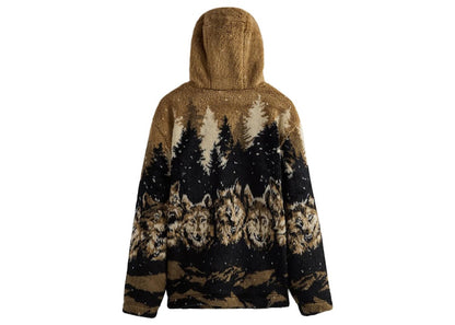 Kith Merrick Wolves Sherpa Hoodie Black