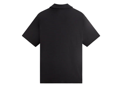 Kith Micro Waffle Drew Polo Black