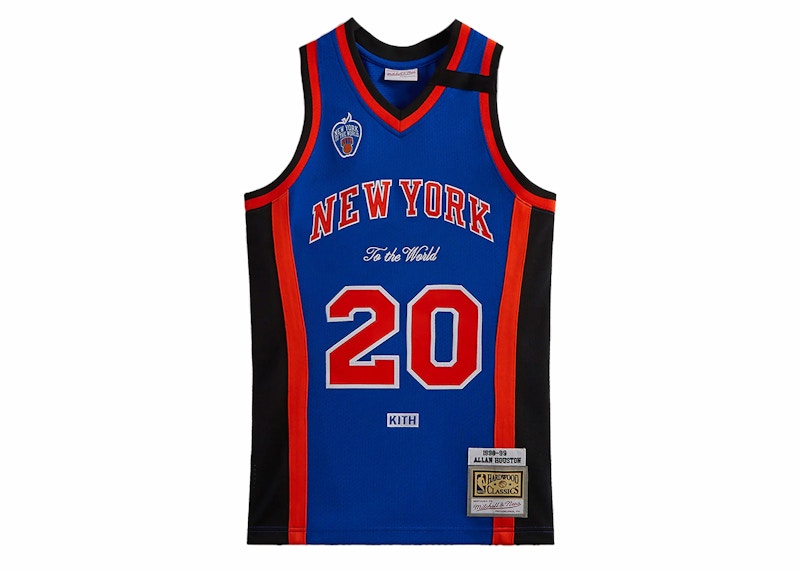 Kith Mitchell & Ness New York Knicks Allan Houston Jersey Knicks Blue/Knicks Orange