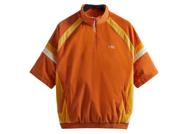 Kith Mixed Micro Cord Linden Retro Quarter Zip Aura