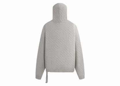 Kith Mixed Stitch Interlock Williams III Hoodie Light Heather Grey