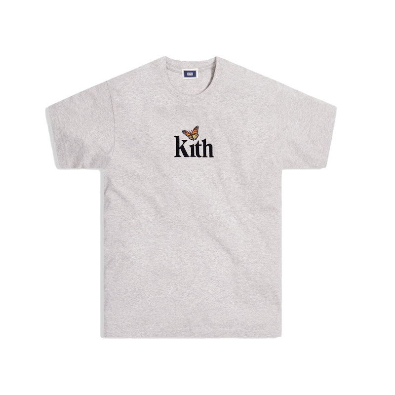 Kith Monarch Butterfly Tee Light Heather Grey