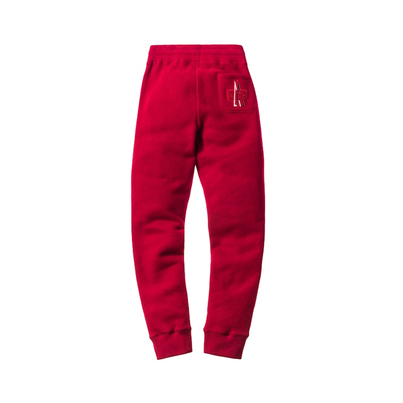 Kith Moncler Logo Sweatpant Red