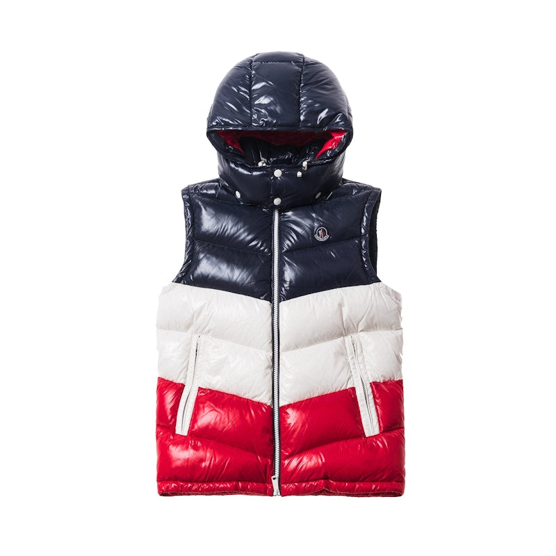 Kith Moncler Pelat Down Vest Navy/Red