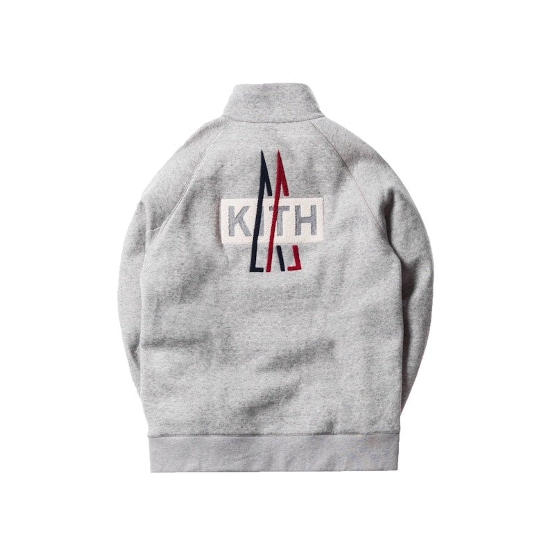 Kith Moncler Quarter Zip Pullover Grey