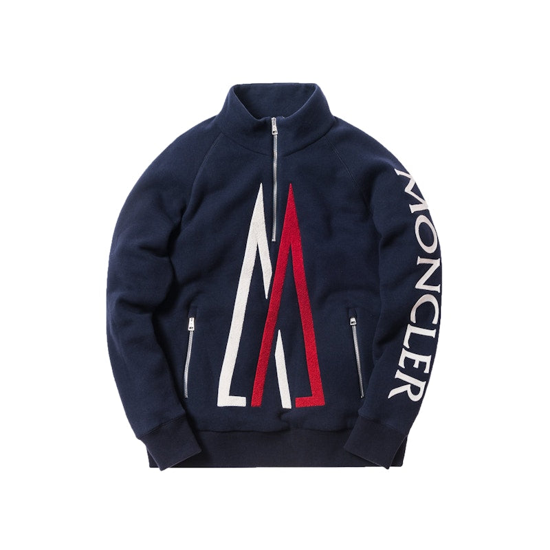 Kith Moncler Quarter Zip Pullover Navy