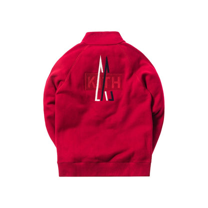 Kith Moncler Quarter Zip Pullover Red