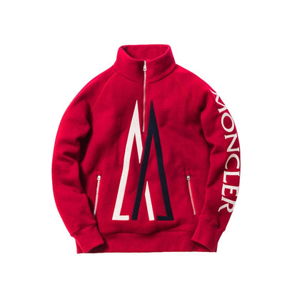 Kith Moncler Quarter Zip Pullover Red