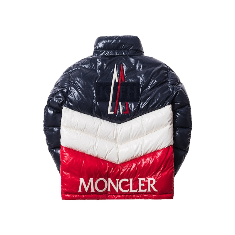 Kith Moncler Rochebrune Classic Down Jacket Navy/Red/White