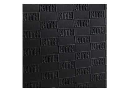 Kith Monogram Half Zip Wallet Black