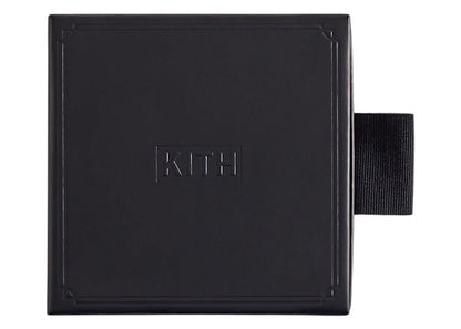 Kith Monogram Leather Coasters Black