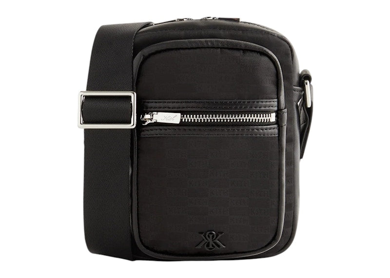 Kith Monogram Nylon Jacquard Utility Pouch Black