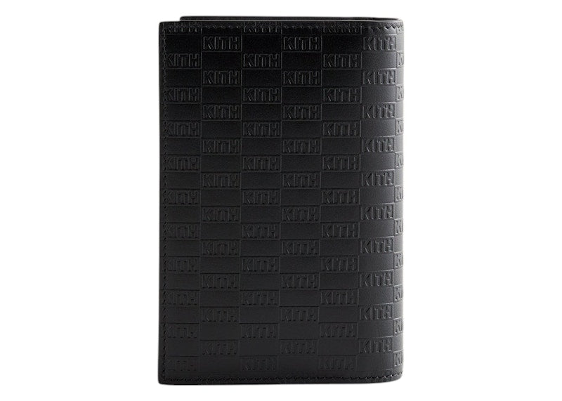 Kith Monogram Passport Holder Black